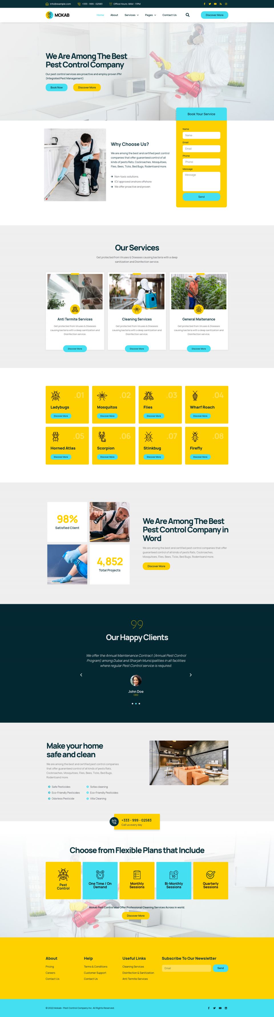 WordPress template ThemeForest Mokab