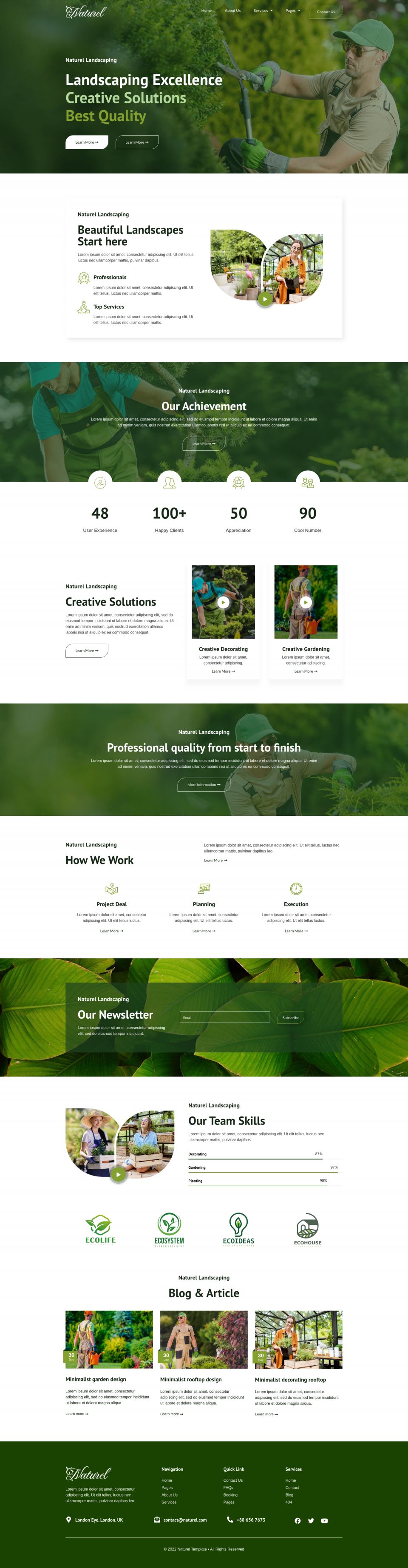 WordPress template ThemeForest Naturel