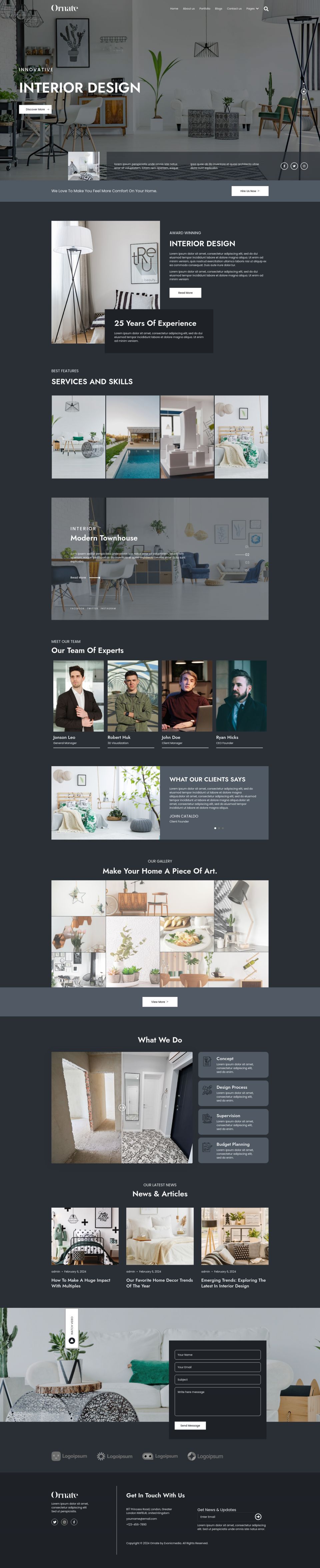 WordPress template ThemeForest Ornate