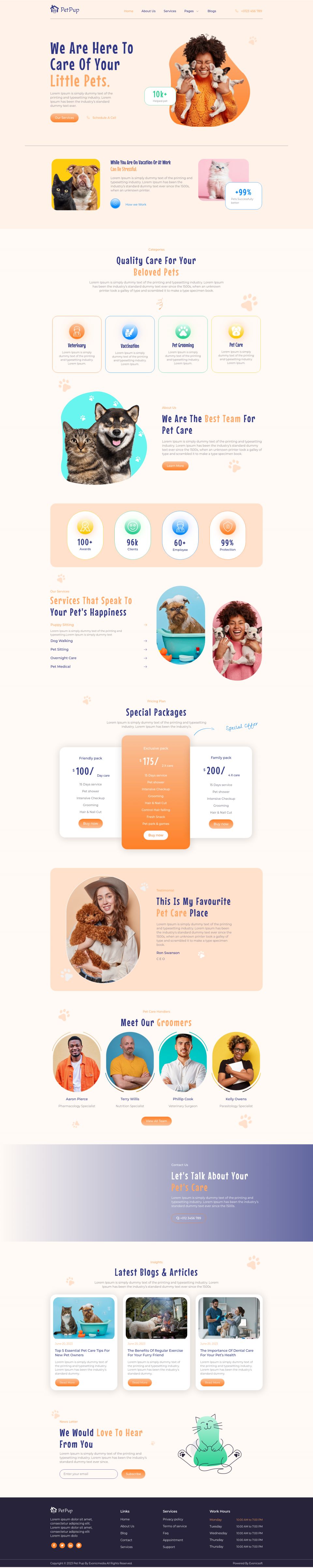 WordPress template ThemeForest PetPup