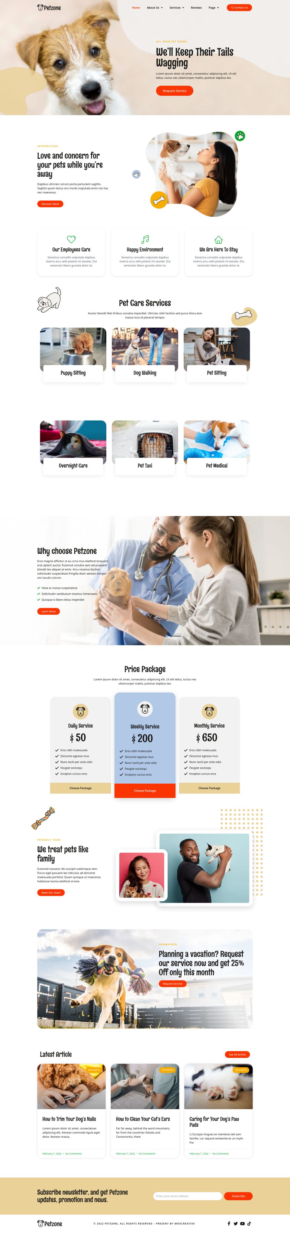 WordPress template ThemeForest PetZone