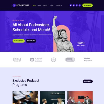 ThemeForest Podcastore