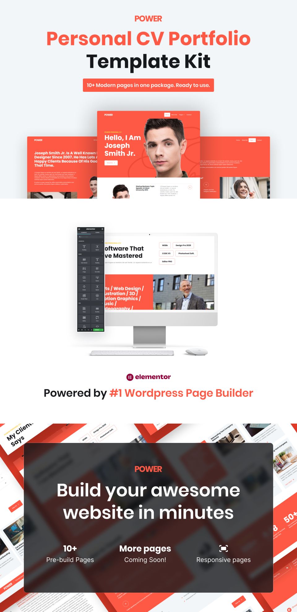 WordPress template ThemeForest Power