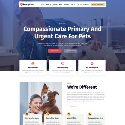 ThemeForest PuppyCare