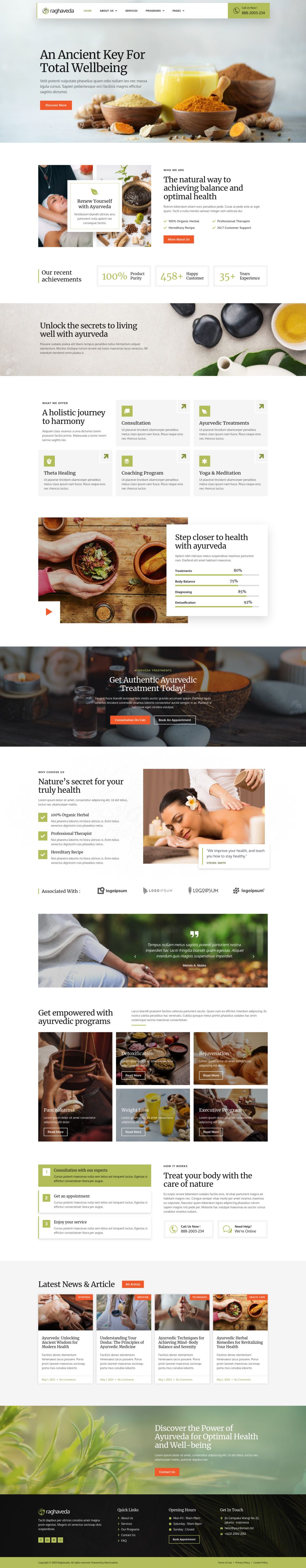 WordPress template ThemeForest Raghaveda