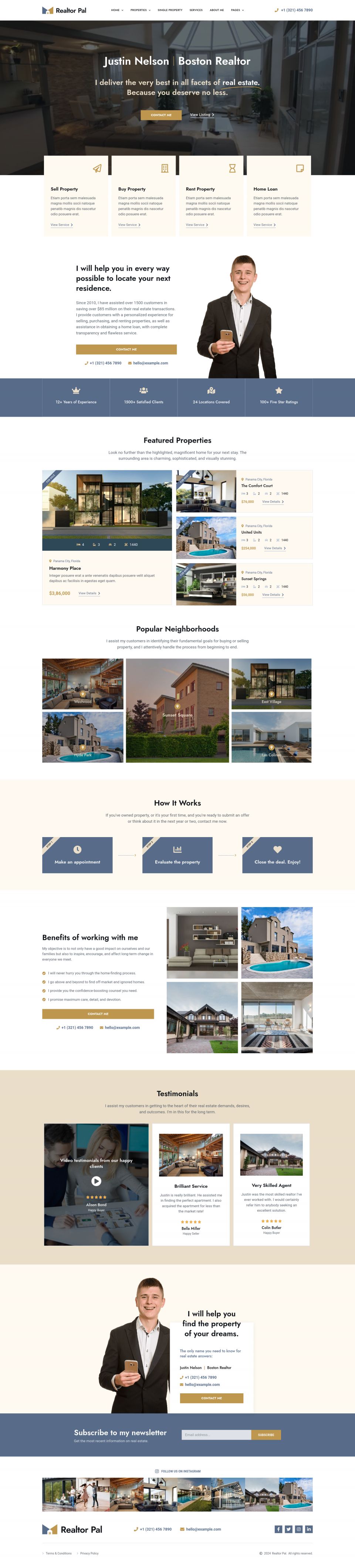 WordPress template ThemeForest Realtor Pal