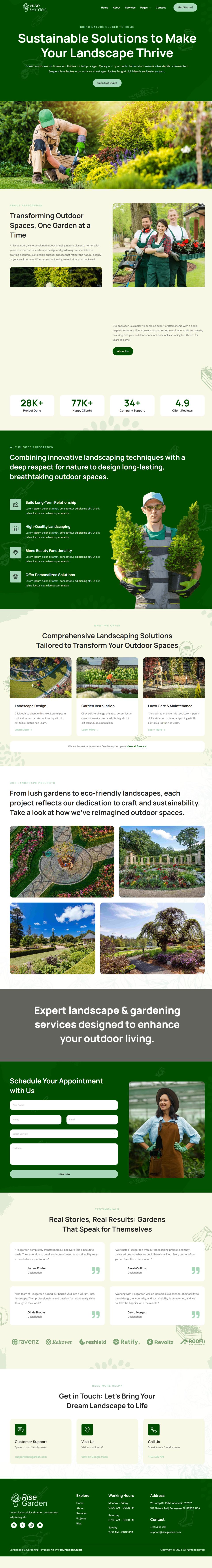 WordPress template ThemeForest Risegarden