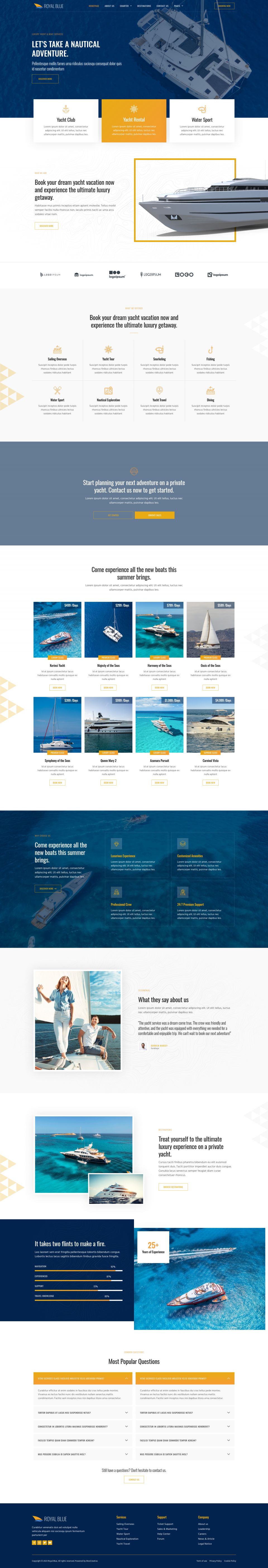 WordPress template ThemeForest RoyalBlue