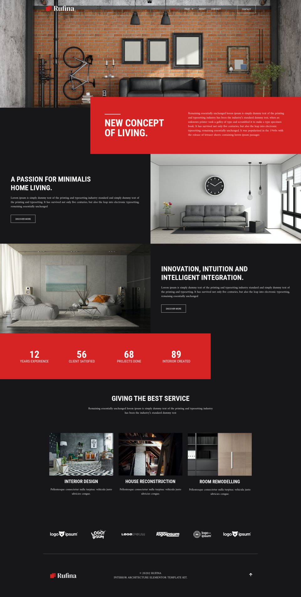 WordPress template ThemeForest Rufina