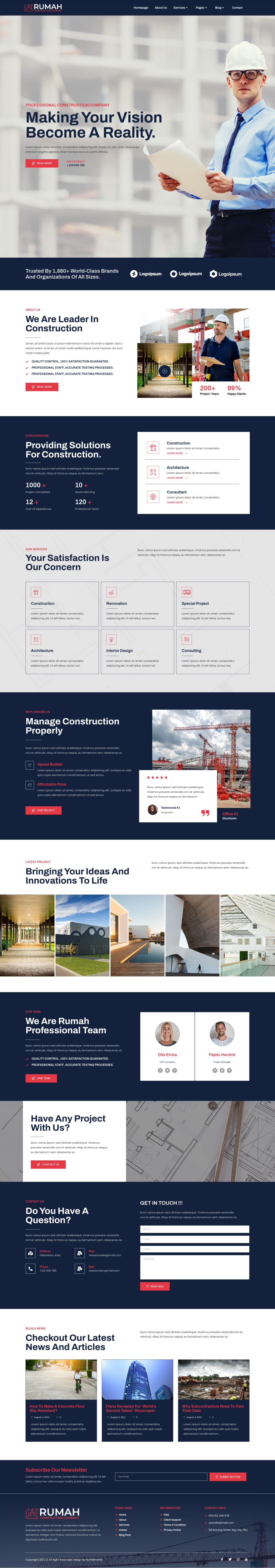 WordPress template ThemeForest Rumah