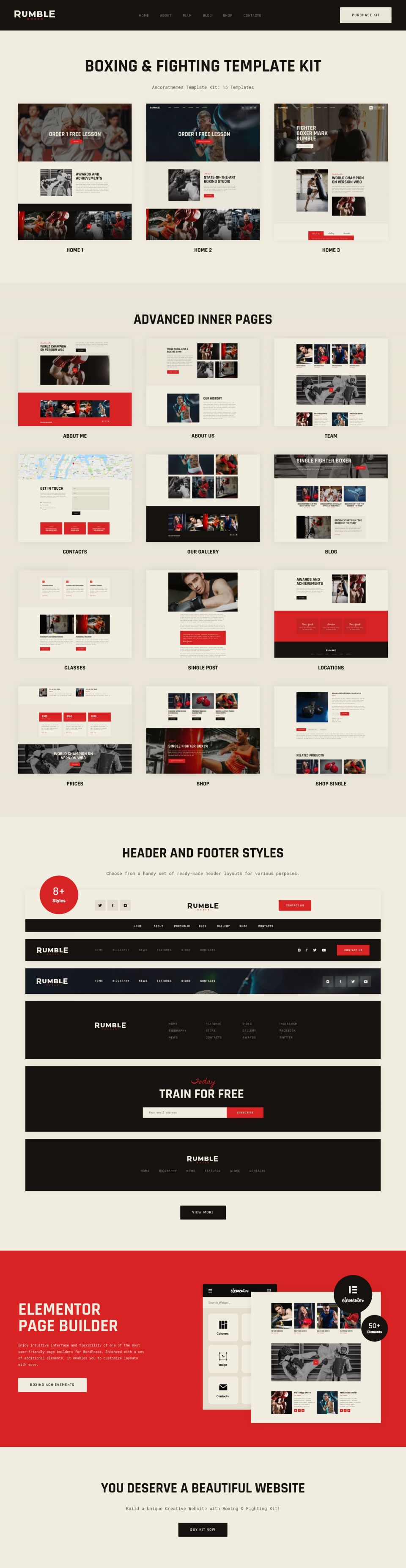 WordPress template ThemeForest Rumble