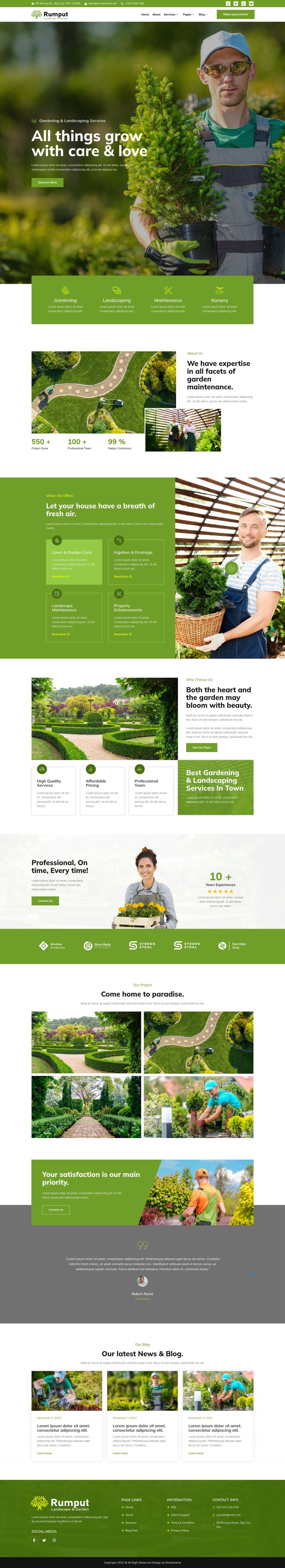 WordPress template ThemeForest Rumput