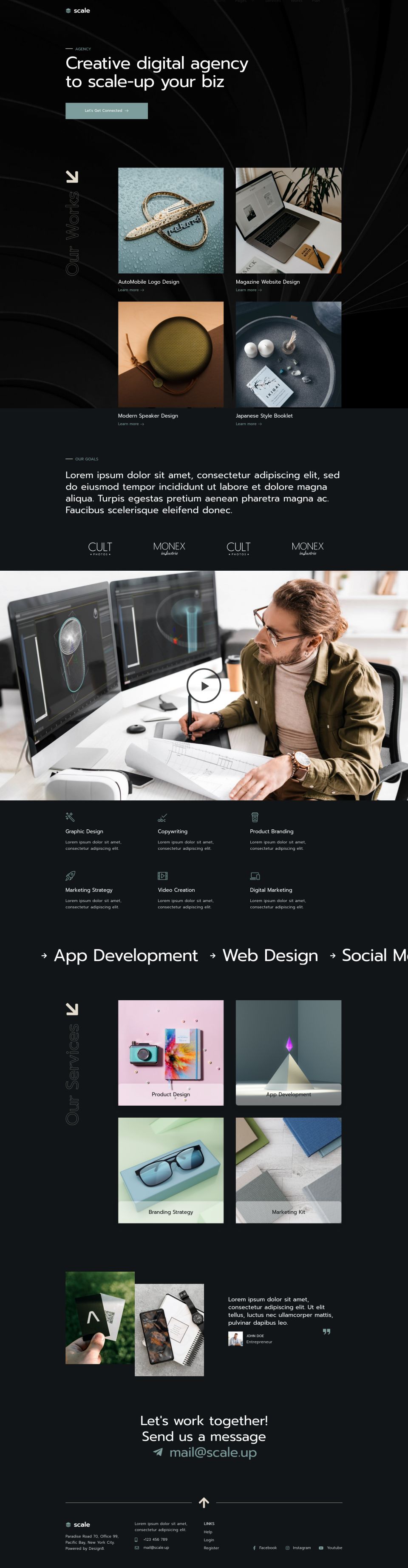 WordPress template ThemeForest Scale