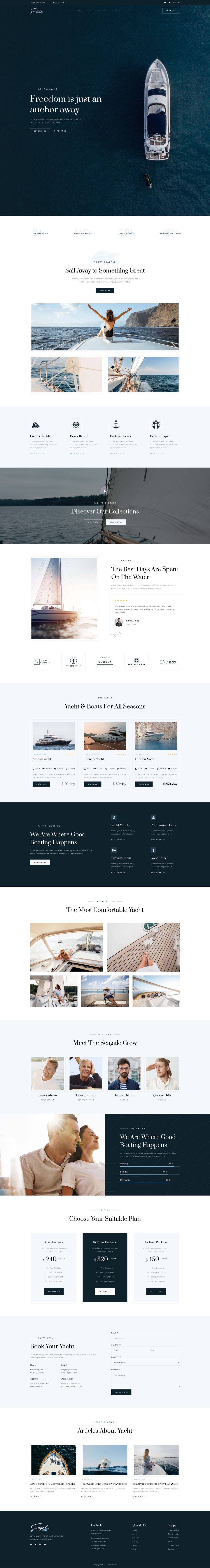 WordPress template ThemeForest Seagale