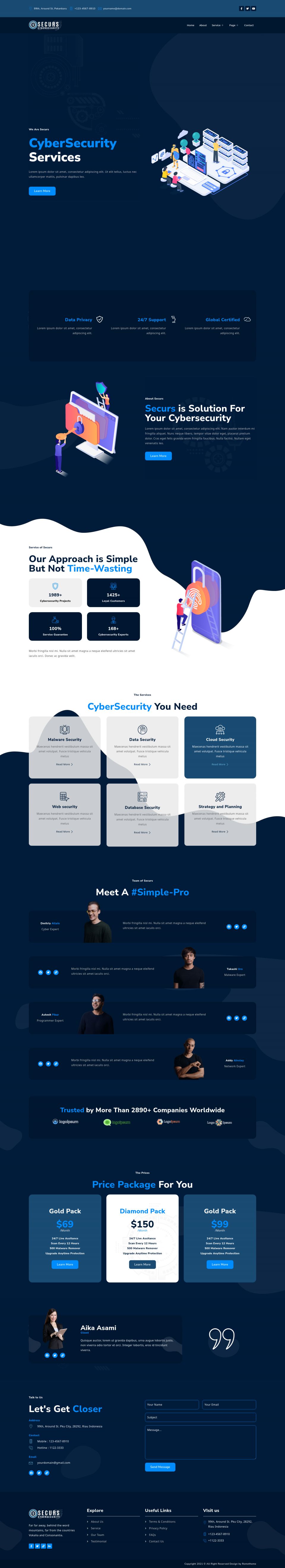 WordPress template ThemeForest Securs