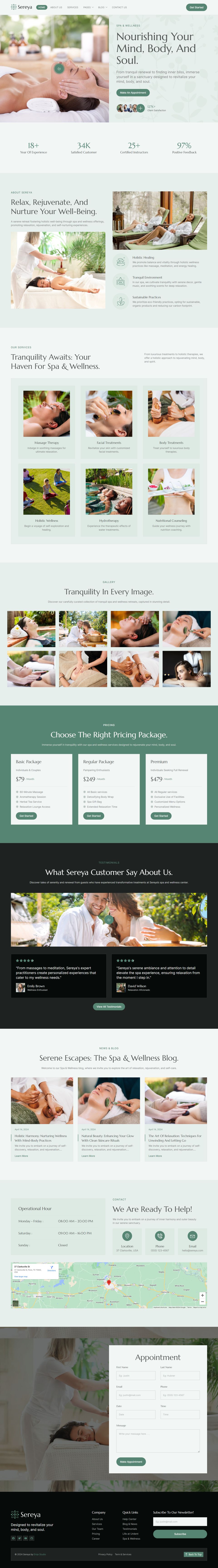 WordPress template ThemeForest Sereya