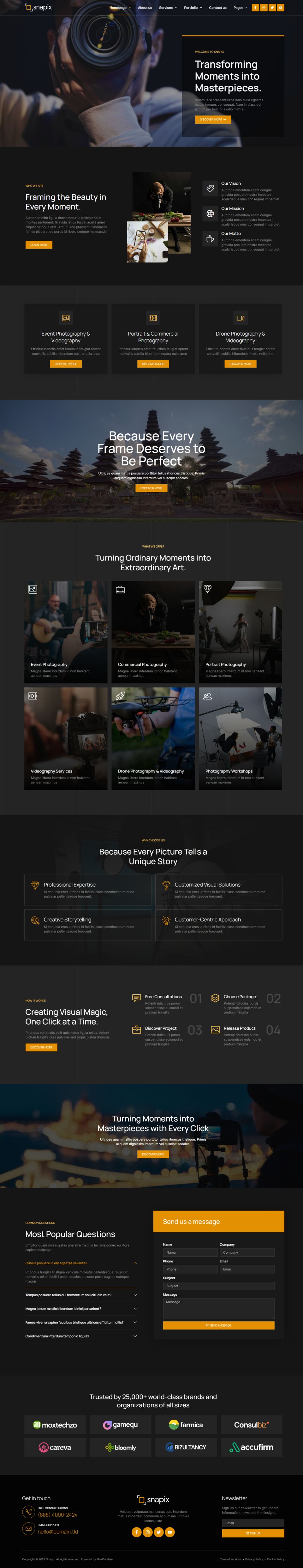 WordPress template ThemeForest Snapix