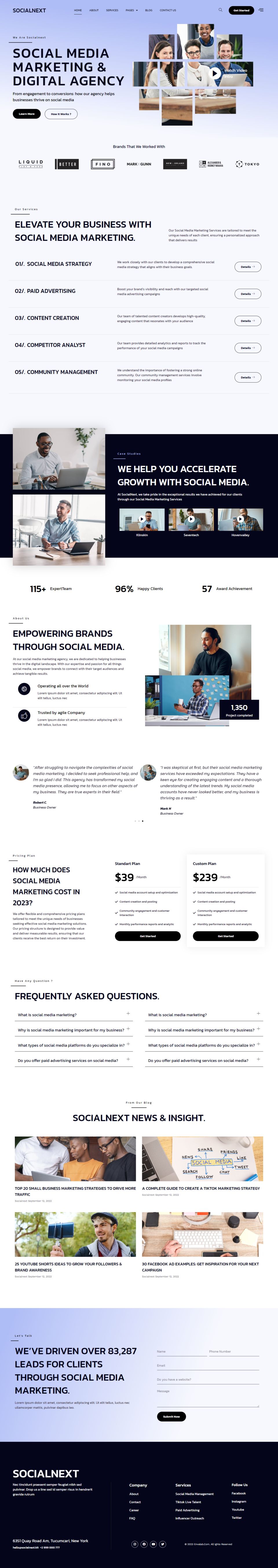 WordPress template ThemeForest Socialnext