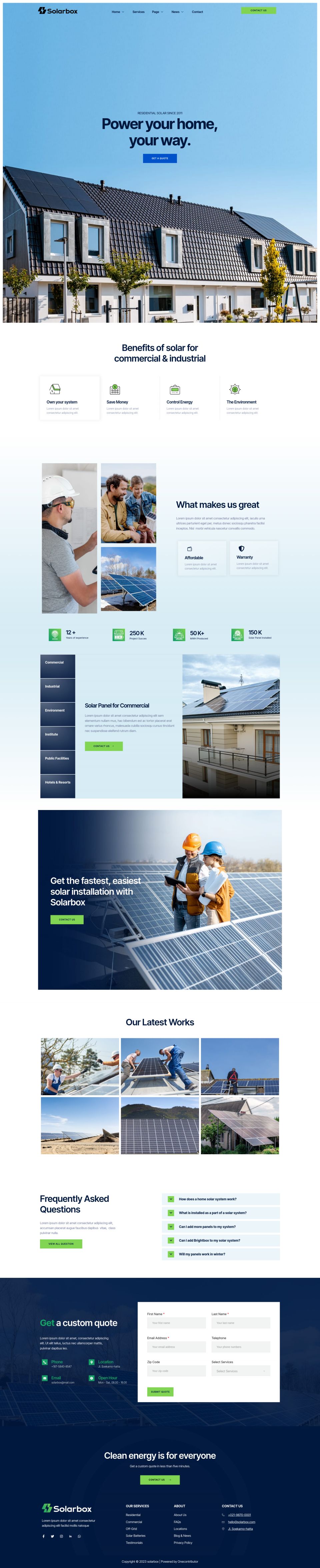 WordPress template ThemeForest Solarbox