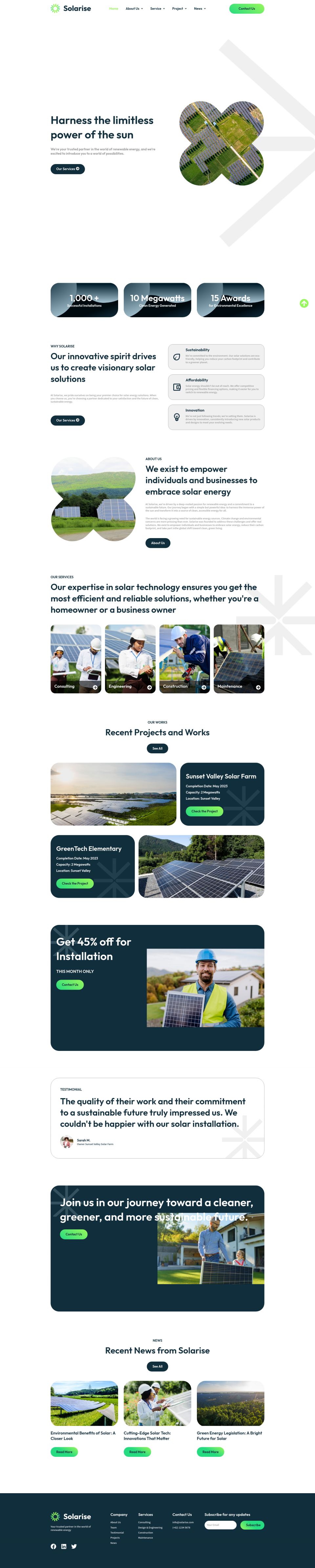 WordPress template ThemeForest Solarise