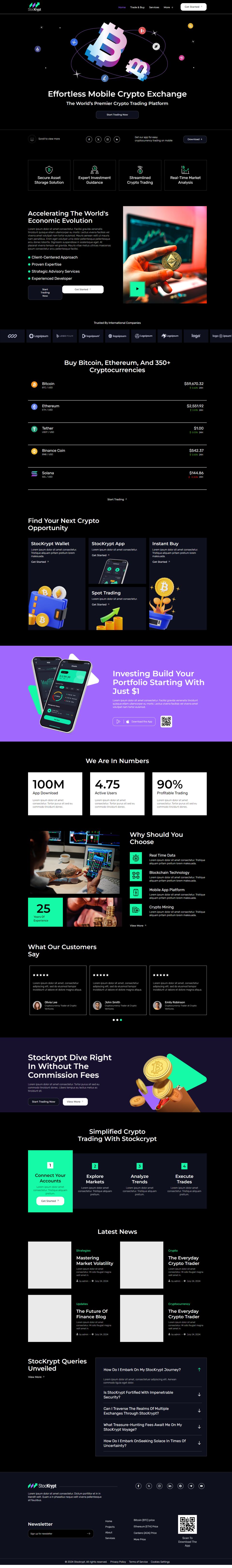 WordPress template ThemeForest Stockrypt