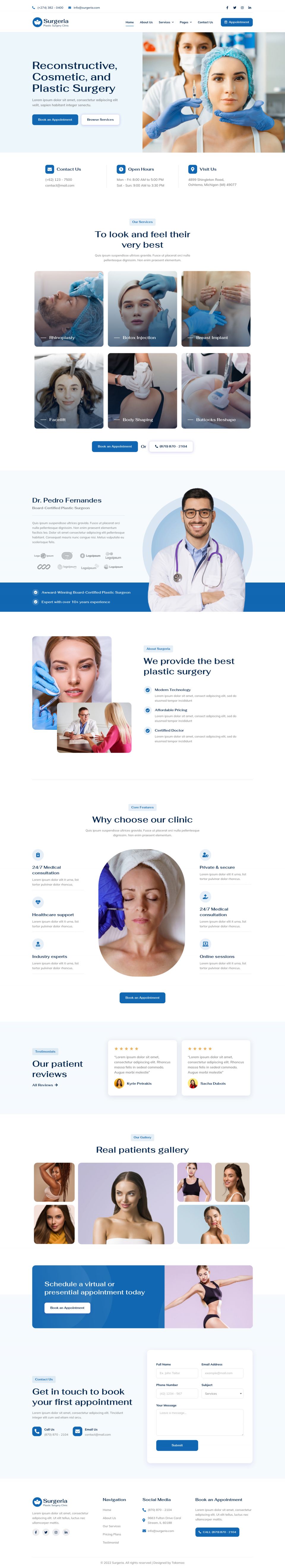 WordPress template ThemeForest Surgeria