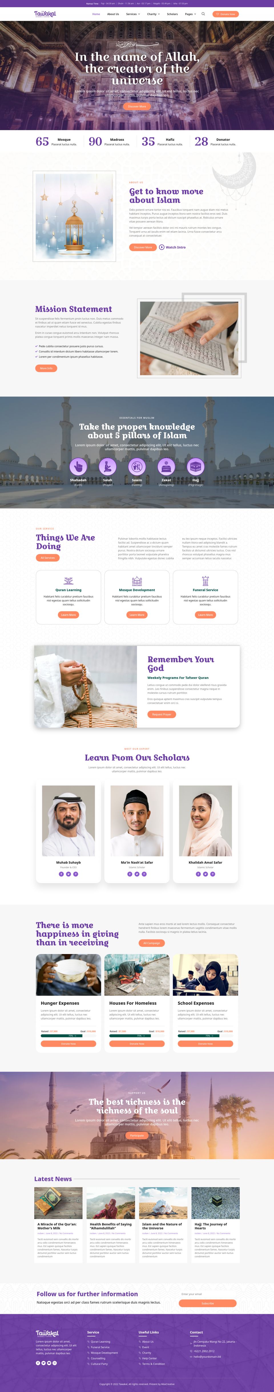 WordPress template ThemeForest Tawakal