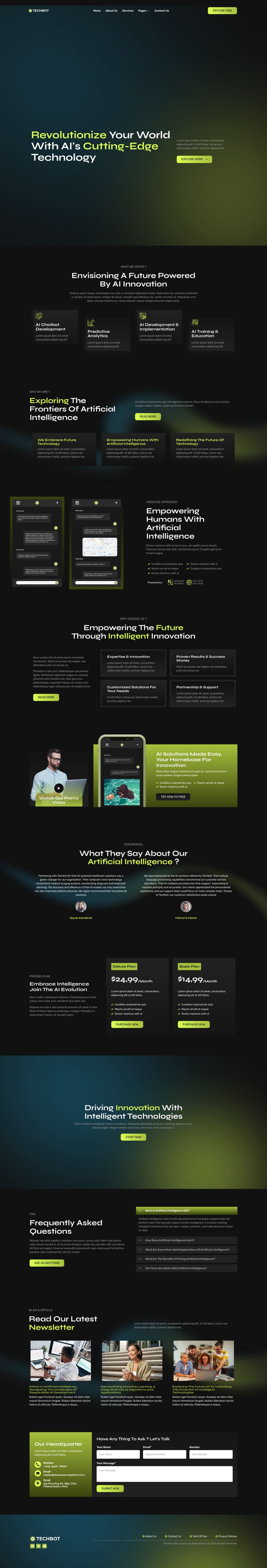 WordPress template ThemeForest Techbot