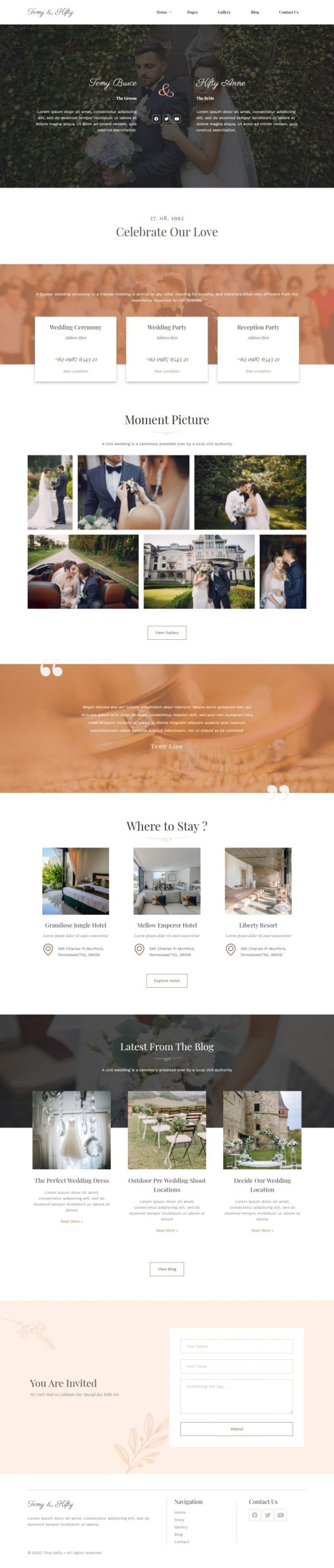 WordPress template ThemeForest Temy and Kifty