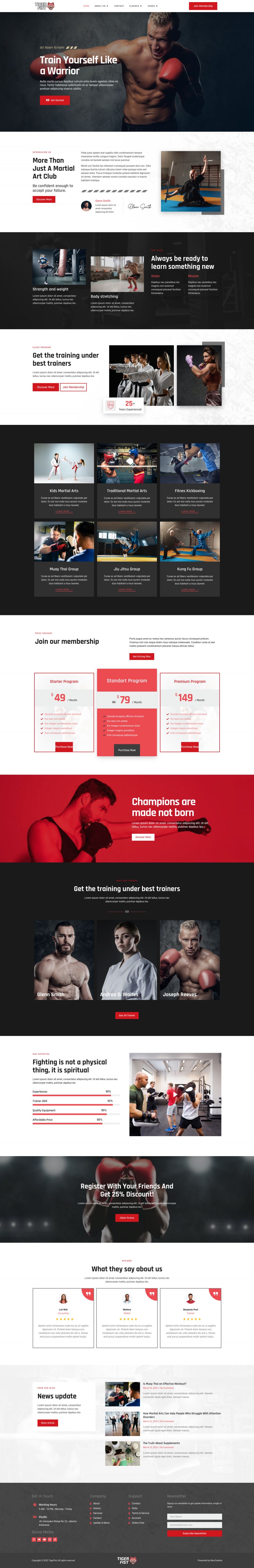 WordPress template ThemeForest TigerFist