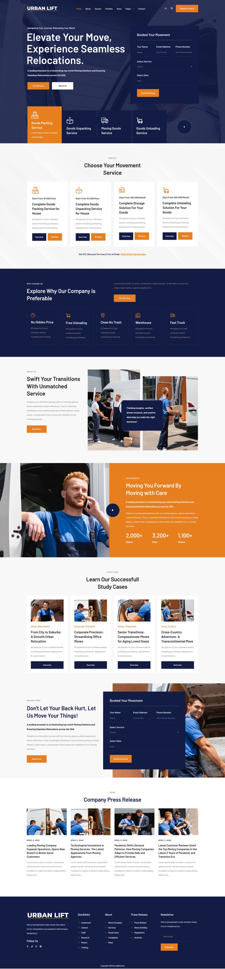 WordPress template ThemeForest UrbanLift