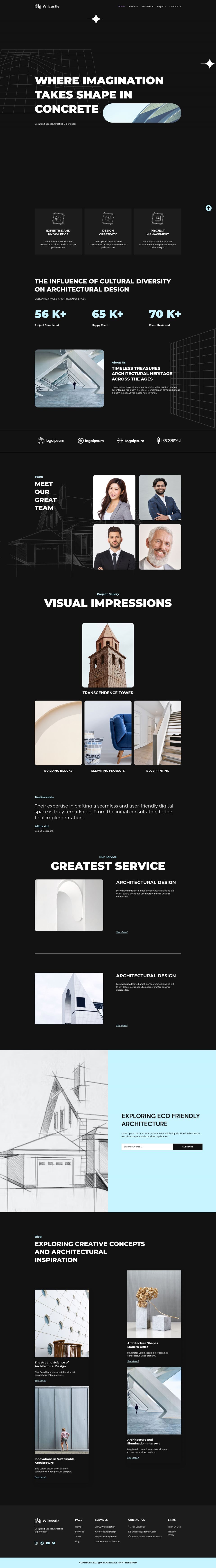 WordPress template ThemeForest Wilcastle