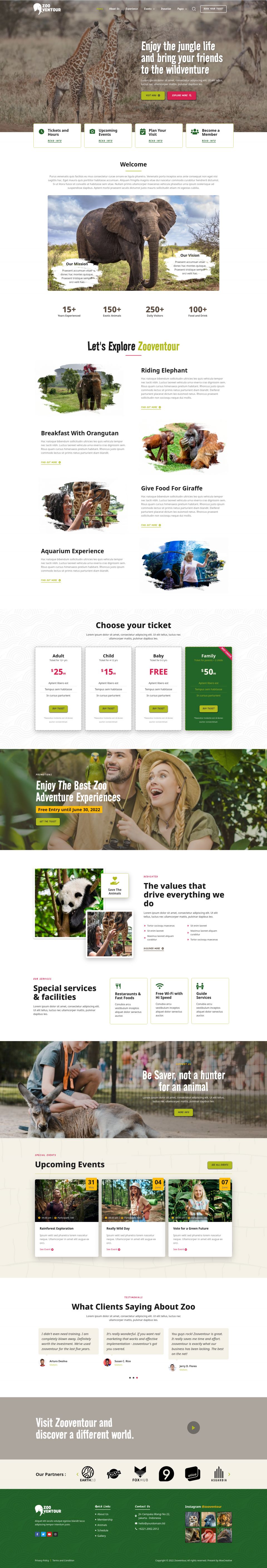 WordPress template ThemeForest Zooventour