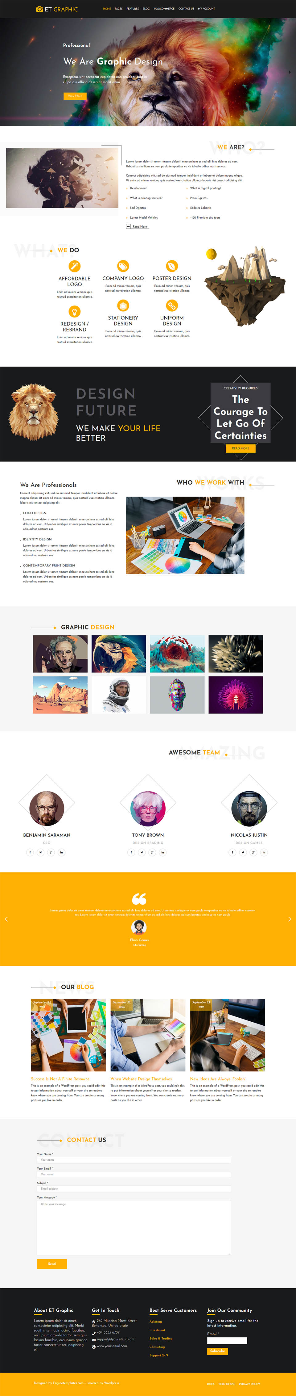 WordPress template EngineTemplates Graphic