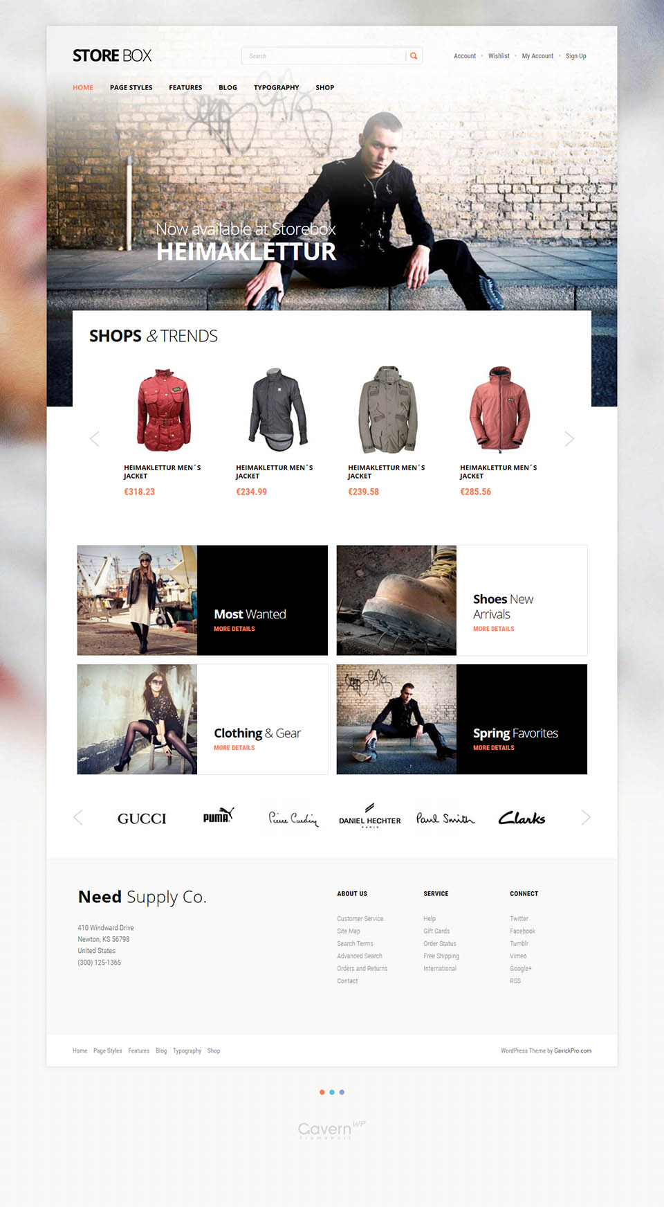 WordPress template GavickPro Storebox