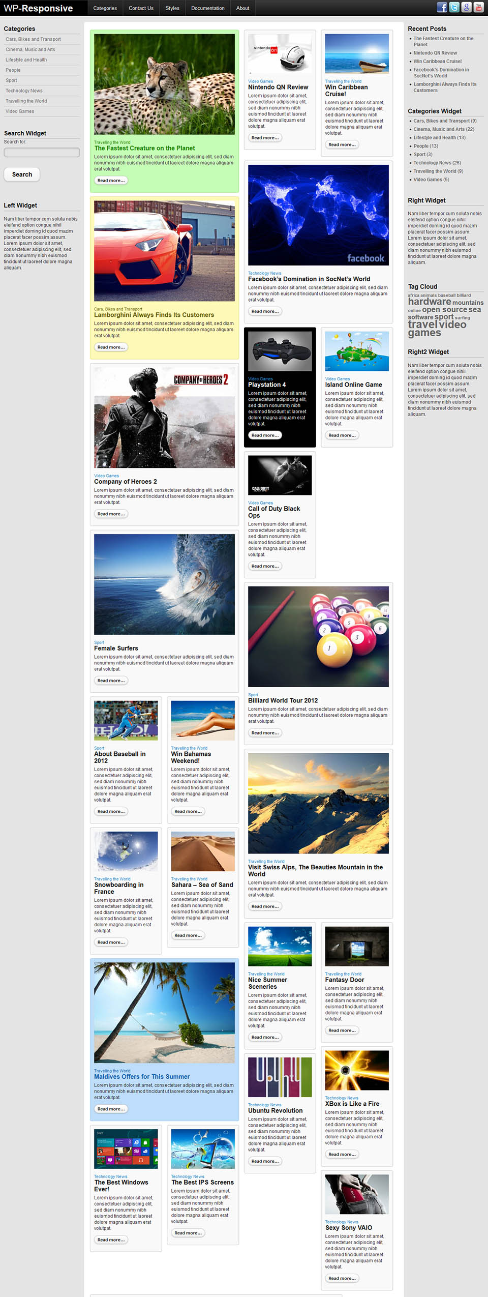 WordPress template HotThemes Responsive