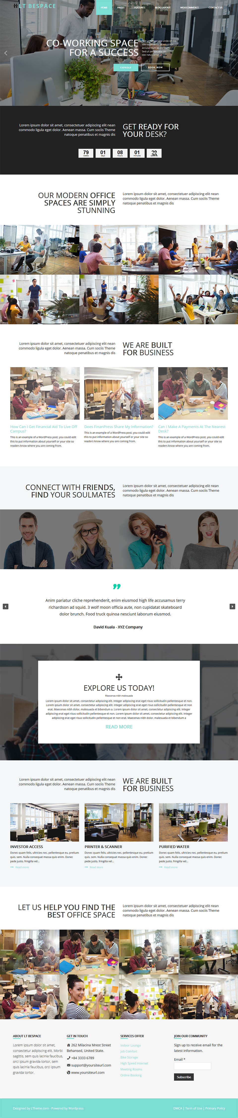 WordPress template LTheme Bespace