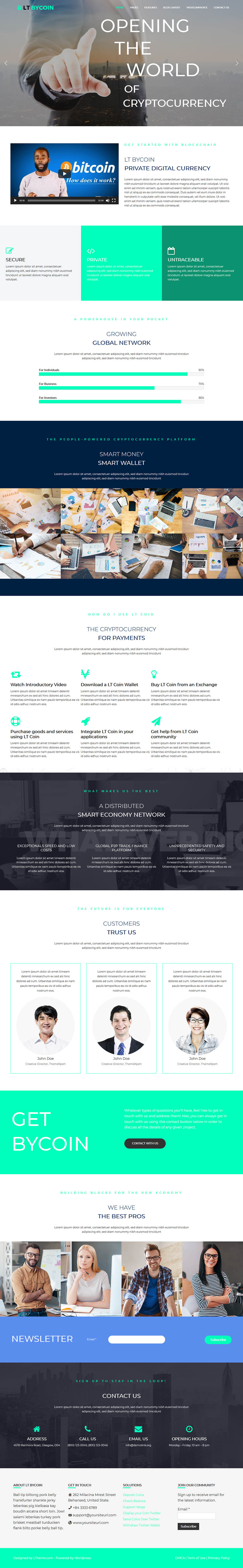 WordPress template LTheme ByCoin