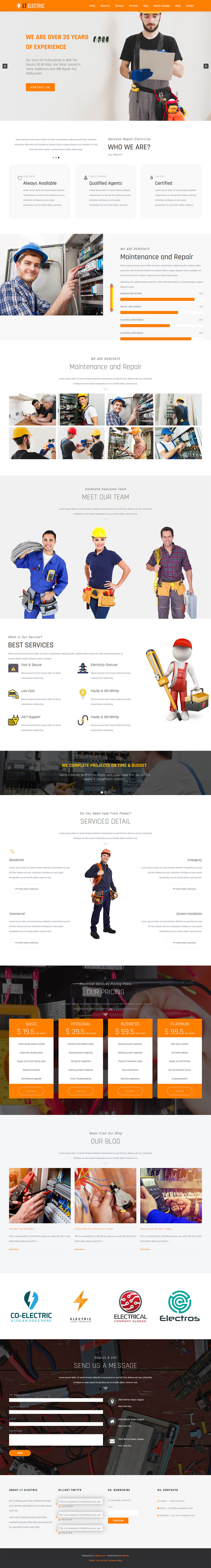 WordPress template LTheme Electric