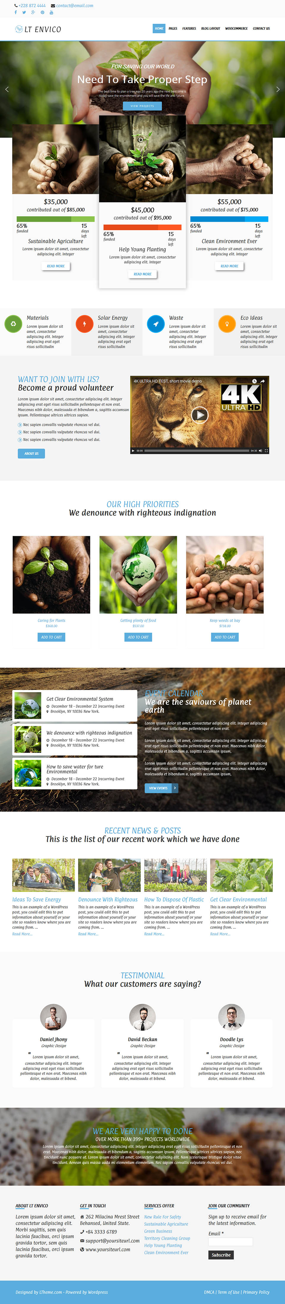 WordPress template LTheme Envico