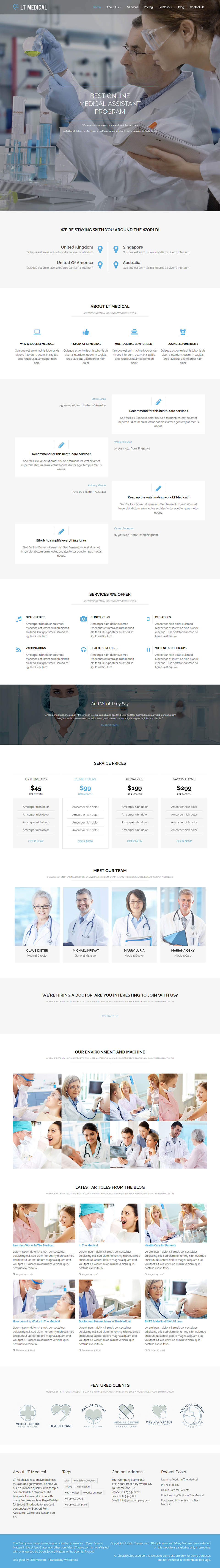 WordPress template LTheme Medical