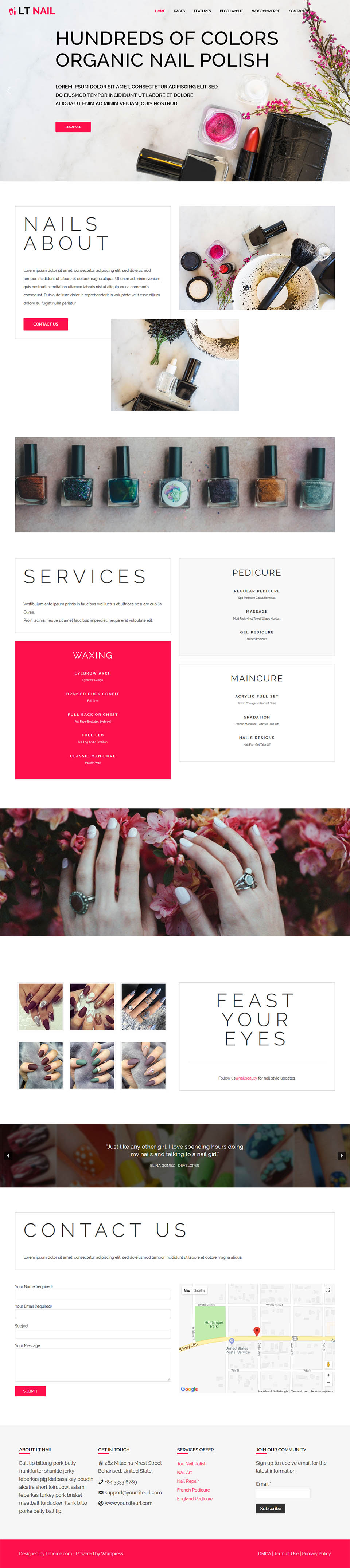 WordPress template LTheme Nail