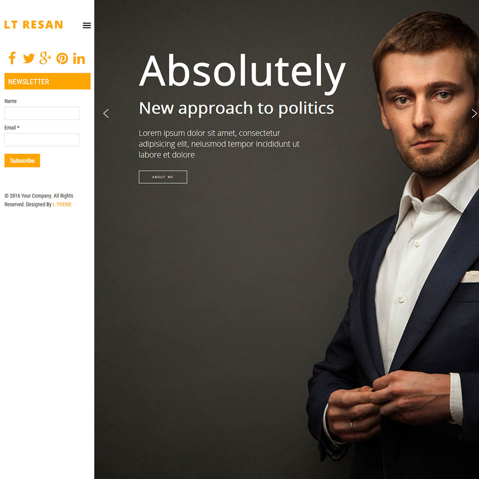 WordPress template LTheme Resan