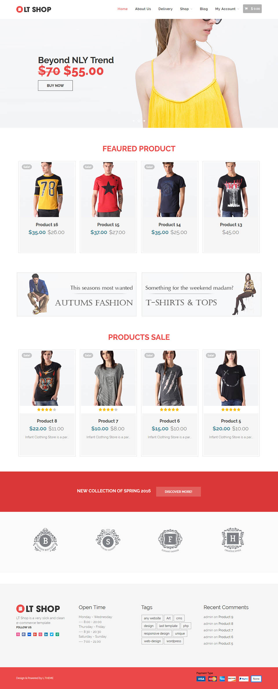 WordPress template LTheme Shop