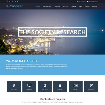 LTheme Society Onepage