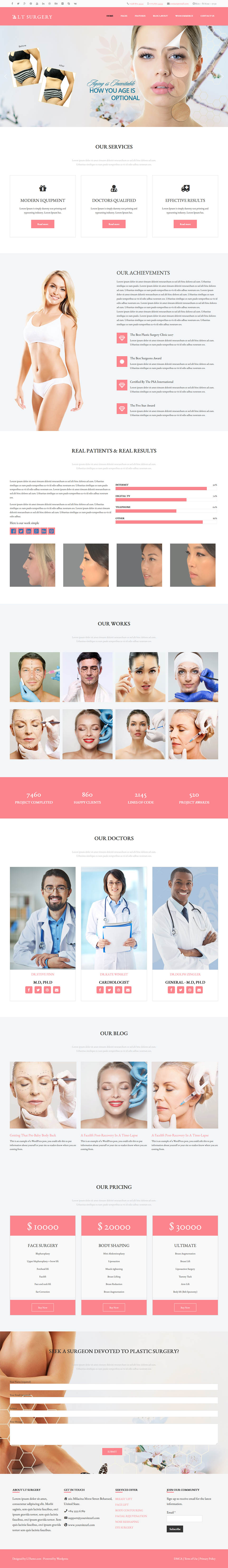 WordPress template LTheme Surgery