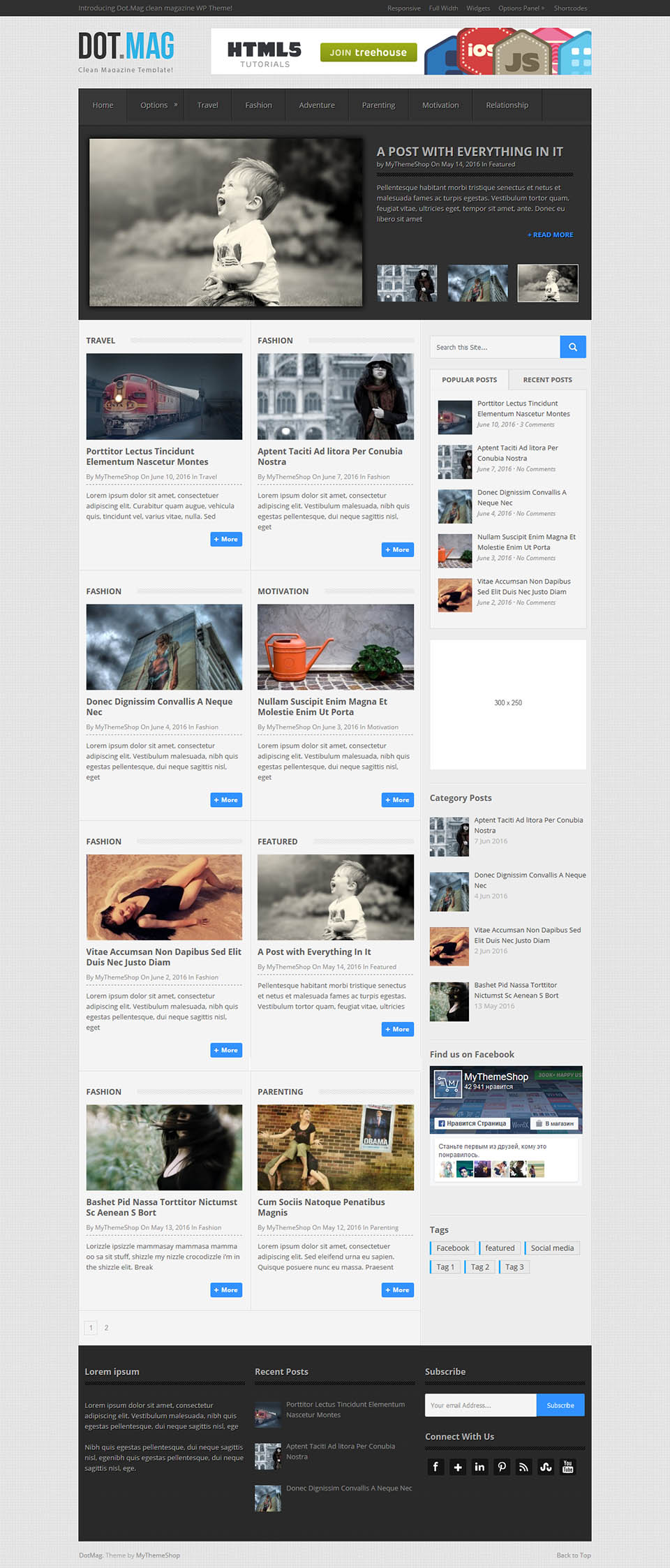 WordPress template MyThemeShop DotMag