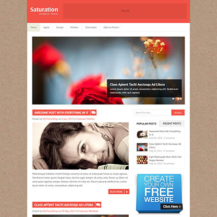 MyThemeShop Saturation