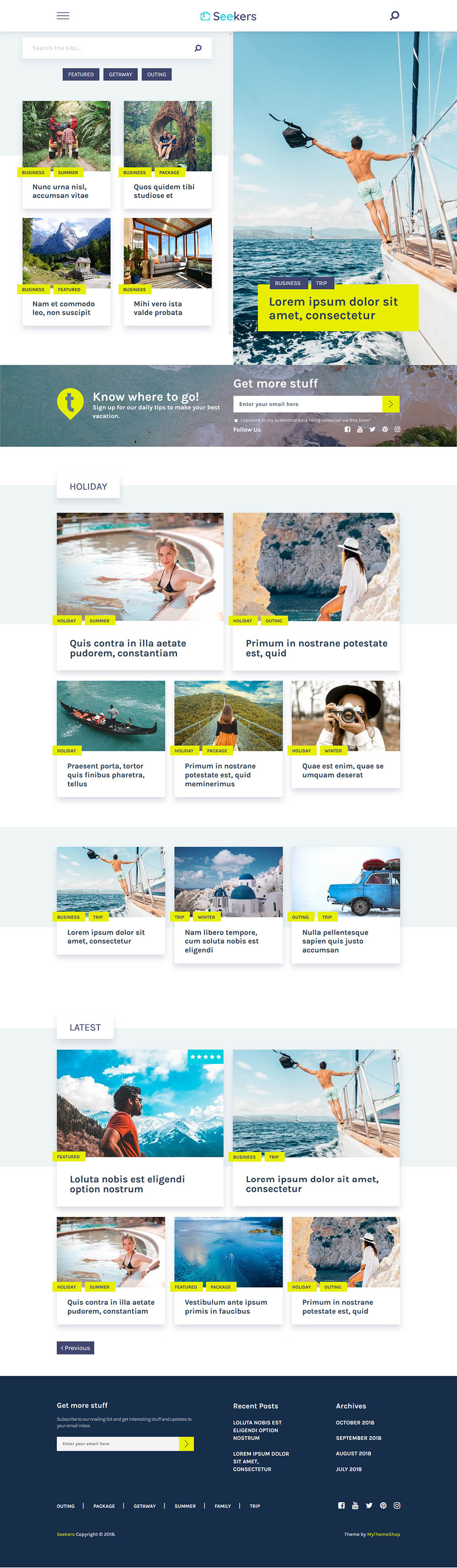 WordPress template MyThemeShop Seekers