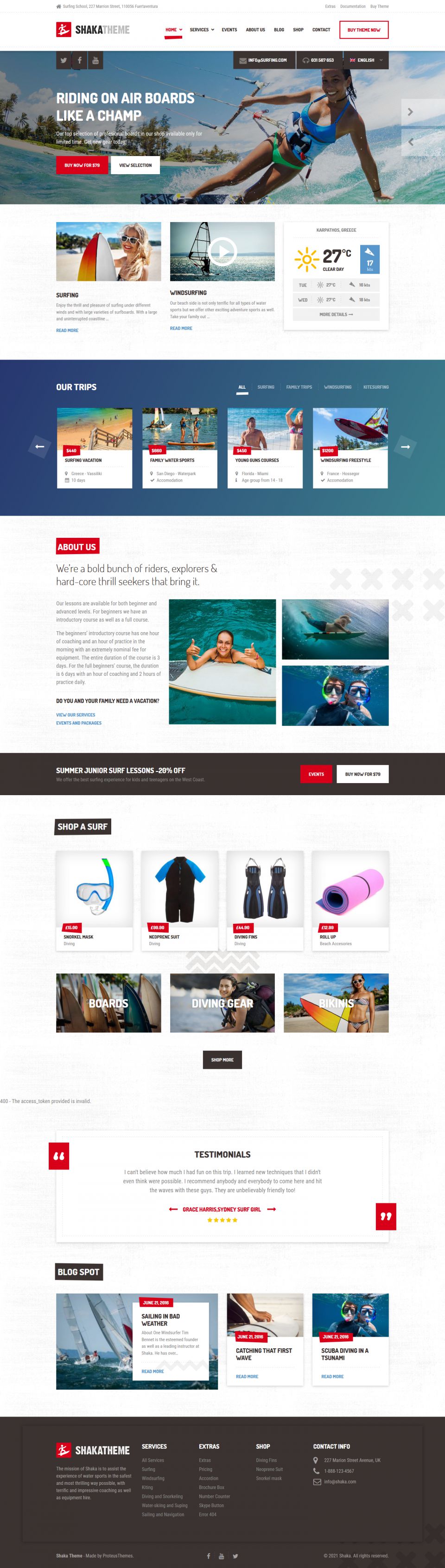 WordPress template ProteusThemes Shaka